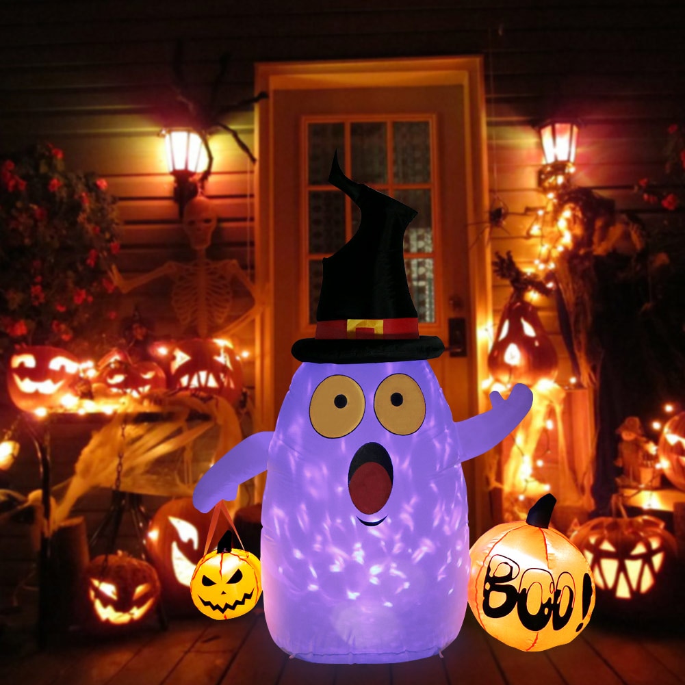 Inflatable Pumpkin Ghost Lantern